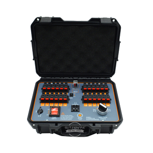 96 Cues Wiederauf ladbarer Sender Drahtlose Fernbedienung Sequentielles pyro technisches Feuer ungs <span class=keywords><strong>system</strong></span> für Cake Show GLITTER FIRE DB2400W - Product Image 3