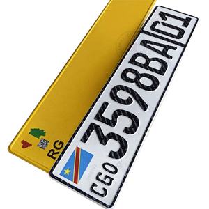 ป้ายทะเบียนรถมอเตอร์ไซค์และรถยนต์  แบบยุโรป  วัสดุอะลูมิเนียม  สีขาว เขียว ดำ  แบบเรียบ  แบบมีไฟ  สำหรับยุโรป  ญี่ปุ่น  เยอรมัน  อังกฤษ - Product Image 1