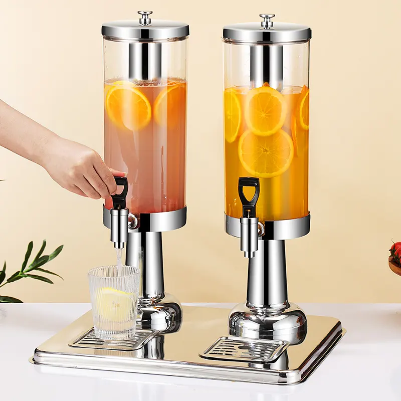 Stainless steel Juice Dispense r Beverages Dispenser 3 Liters 6 Litres water dispenser for Home Hotel