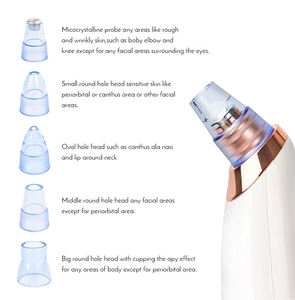 Carga USB 6 cabezales <span class=keywords><strong>de</strong></span> succión removedor <span class=keywords><strong>de</strong></span> espinillas aspiradora herramienta <span class=keywords><strong>de</strong></span> extracciones <span class=keywords><strong>de</strong></span> cabeza negra con cámara para hombres y mujeres limpiador <span class=keywords><strong>de</strong></span> poros - Product Image 2