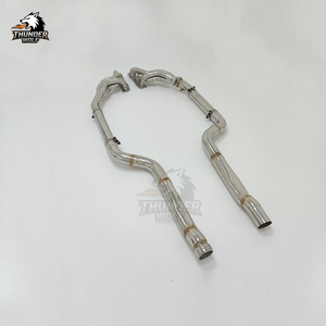 Nouveaux collecteurs d'échappement à flux libre <span class=keywords><strong>Hetu</strong></span> pour Mercedes-Benz C63 AMG W204 6.2L V8, longs tubes, downpipe, tuyau droit - Product Image 4