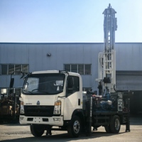 BDMCZ-200 Foreuse portable montée sur camion pour forage de puits d'eau, moteur diesel, pompe à roulement rotatif, profondeur de forage 200m