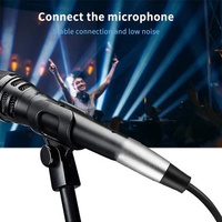 Câble répartiteur en Y coaxial 3 broches XLR mâle vers double RCA mâle, connecteurs plaqués or, paire torsadée, gaine PVC pour haut-parleurs et microphones