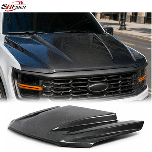 Capó de Fibra de Carbono Modificado para F150, Compatible con <span class=keywords><strong>Ford</strong></span> <span class=keywords><strong>F</strong></span>-<span class=keywords><strong>150</strong></span> Raptor 2021+. Proveedor Mayorista. - Product Image 1
