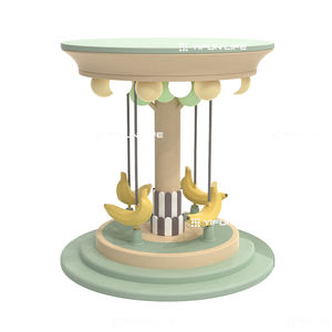 Banana Merry Go Round Toddler Softplay para padres e hijos, equipo de juegos para interiores, juego de juegos para interiores para niños - Product Image 4