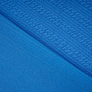 Tissu en tricot côtelé extensible coloré à 4 voies avec motif de vague urbaine pour les vêtements - Product Image 2