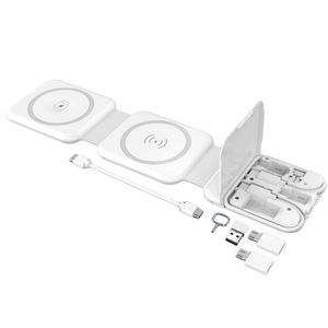 Más vendidos 10 en 1 cargador inalámbrico magnético Mini 15W soporte de carga rápida para reloj Iphone <span class=keywords><strong>Airpods</strong></span> ESTACIÓN DE cargador magnético - Product Image 1