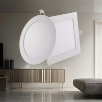 Panneaux LED encastrés ultra-minces, éclairage latéral