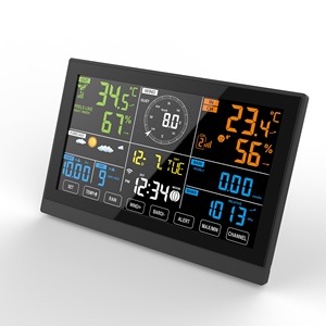 風速計付きの新しいデジタルワイヤレス温度計湿度計気圧計UV気象台 - Product Image 1