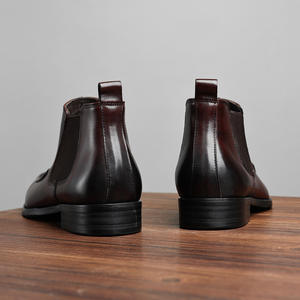 Nuevo Modelo de Zapatos de Cuero Casuales de Negocios para Hombre, Estilo Italiano, Suelas Suaves, Parte Superior de Piel de Oveja de Alta Calidad, con Aumento de Altura, para Otoño - Product Image 1