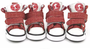 LOVOYAGER klasik hayvan tasarım köpek çizmeleri kaymaz mavi Jean Sneakers spor tarzı Pet aksesuarları rahat pamuk kauçuk - Product Image 4