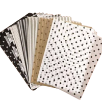 Papier de soie personnalisé avec logo pour bijoux, papier de soie noir avec feuille d'or pour emballer le savon, les vêtements, les chaussures, papier d'emballage
