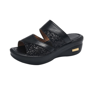 <span class=keywords><strong>Sandalias</strong></span> <span class=keywords><strong>de</strong></span> <span class=keywords><strong>Plataforma</strong></span> con Cuña para Mujer, Elegantes y a la Moda, Tallas Grandes, Casuales, OEM/ODM - Product Image 5