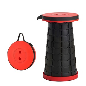 Wholesale Custom Logo Outdoor Camping Portable Plastic <b>Microscopic</b> Fishing Retractable Collapsible Telescopic Folding Ottoman - Product Image 1