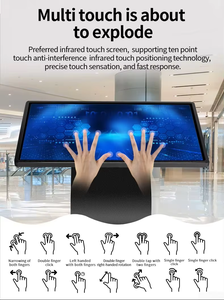 Écran d'affichage numérique interactif LCD de 43, 49, 55 et 65 pouces, support de sol, équipement publicitaire - Product Image 5