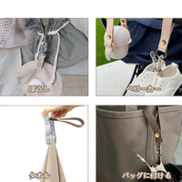 Livraison rapide PU cuir poussette crochets cintre bébé chaussures vêtements chapeau métal Clip support bébé accessoires