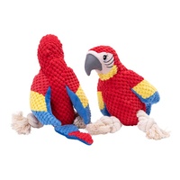 Jouet pour chien en fourrure, design perroquet, personnalisable OEM/ODM avec logo, couleur et style, pour chiot et animal de compagnie