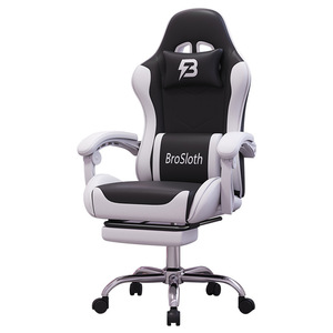 BroSloth Gaming Chair PU Leather Height Adjustable Swivel Reclining Office Chair Study Room Commercial Use - Product Image 1