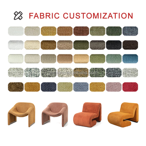 Modern <strong>Velvet</strong> Fabric <strong>Small</strong> Round Wing Back Eco-Friendly Living Room Leisure Sofa <strong>Chair</strong> - Product Image 3