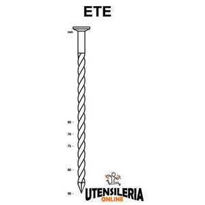 Clavos helicoidales de cabeza redonda electrosoldados ETE, paquete de 4500 piezas - Product Image 1