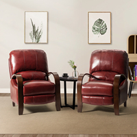 Fauteuil inclinable ergonomique avec coussin moelleux et support dorsal en cuir véritable, idéal pour usage hospitalier, moins de 300 $