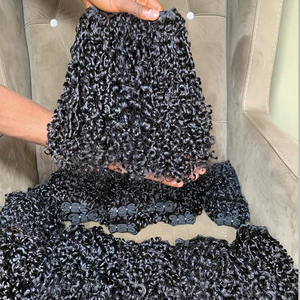 SDD生越南处女头发厚束供应商双拉皮西卷曲批发角质层对齐头发延伸 - Product Image 1