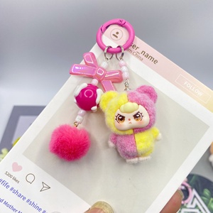 Thiết Kế Mới Nhỏ 3D Đổ Xô Dễ Thương Phim Hoạt Hình Keychain Túi Quyến Rũ Mặt Dây Chuyền Hợp Thời Trang Kawaii Nhỏ Bé Cô Gái Búp Bê Động Vật Móc Chìa Khóa - Product Image 2