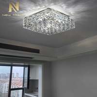 Lican — plafonnier LED en cristal K9 au Style luxueux, luminaire décoratif d'intérieur, idéal pour une Villa, un hôtel ou une maison