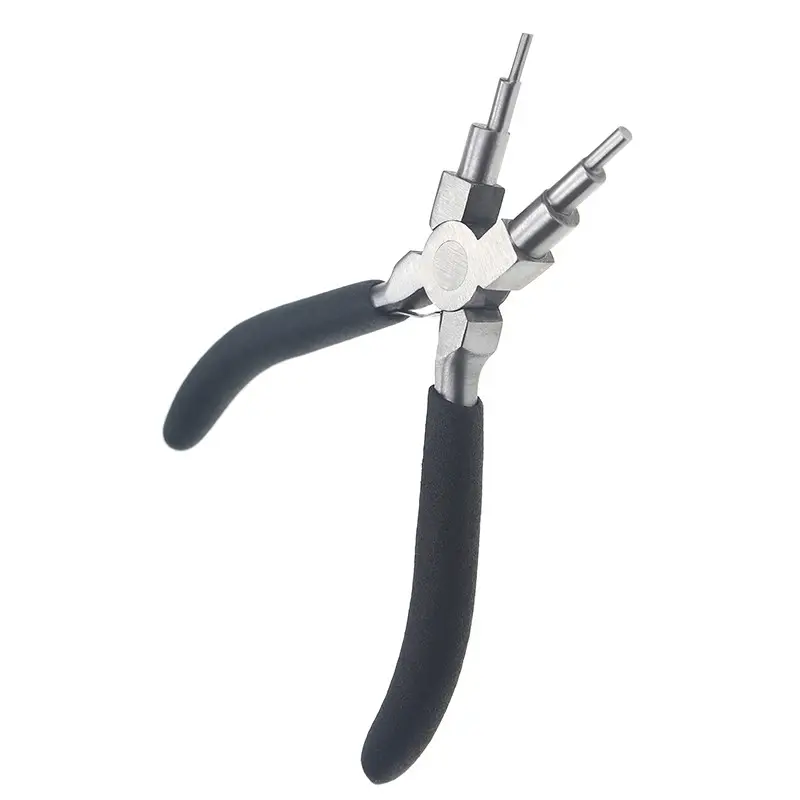 6-in-1 Looping Step Bail Making Round Jewelry Pliers