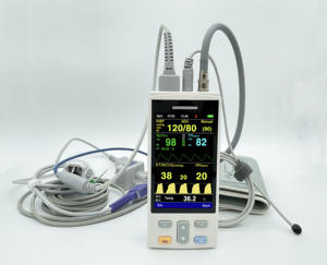 VT300H veteriner 4 inç el/taşınabilir Capnograph/spo2 doygunluğu/nibp/temp ETCO2 monitör - Product Image 1