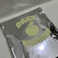 Emballage personnalisé avec logo, pochette en aluminium argenté, sac d'expédition, polybag, résistant à l'humidité, anti-déchirure, enveloppe d'expédition