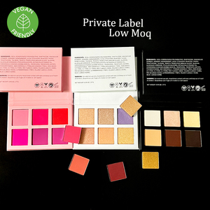 Palette de fard à joues, d'illuminateur et de contour personnalisée rose imperméable, maquillage, fard à joues en <span class=keywords><strong>poudre</strong></span> vegan, palette de fard à joues à marque privée - Product Image 2