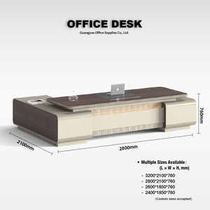 Escritorio Ejecutivo Moderno de Madera Maciza con Amplia Superficie de Trabajo y Cajones, Resistente para Oficinas Comerciales y Domésticas - Product Image 5