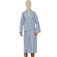Peignoir de spa et d'hôtel confortable pour femme, style gaufré, avec col châle, idéal pour les centres de villégiature, pour après la bain, doux et adapté à toutes les saisons, pour commande en gros