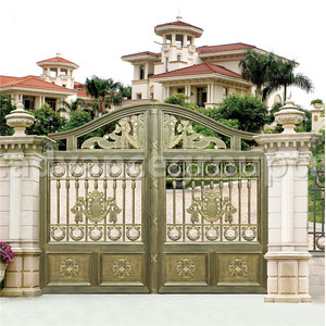 Portail en fer forgé <span class=keywords><strong>de</strong></span> luxe utilisé dans la <span class=keywords><strong>d</strong></span>écoration extérieure des maisons, des jardins, des villas en provenance <span class=keywords><strong>de</strong></span> Chine - Product Image 1