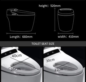 WC intelligent électrique de haute qualité, bidet automatique, chasse d'eau automatique, toilettes électroniques modernes pour salle de bain - Product Image 2