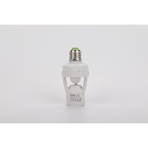 Sensore automatico PIR porta lampada 360 tipo Base E27 presa in rame in plastica ABS con funzione di vite per l'illuminazione in casa o in ufficio - Product Image 1