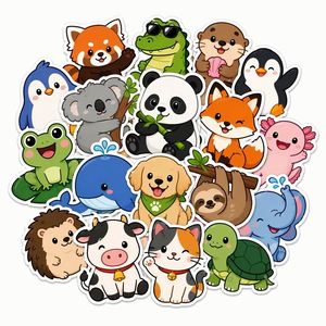 Autocollants décoratifs amusants et mignons pour animaux de compagnie, dessins animés, pour jouets, papeterie, guitares, téléphones, trousses à crayons et livres - Product Image 3
