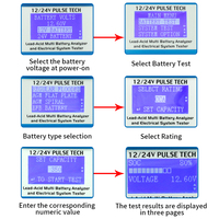 Testeur de batterie de voiture 12V 24V, analyseur de batterie au plomb-acide BT900, testeur de batterie de démarrage, test du système de charge avec imprimante