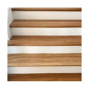 سلالم خشبية حديثة عالية الجودة درج مسطح داخلي للدرج معالجه خشبية حرفية - Product Image 1