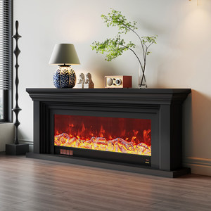 <span class=keywords><strong>Chimenea</strong></span> Eléctrica Virtual de Lujo con Tecnología de <span class=keywords><strong>Llama</strong></span> <span class=keywords><strong>Real</strong></span> Integrada, Calentador de 1500W, WIFI, APP, LCD, <span class=keywords><strong>Chimenea</strong></span> Eléctrica Virtual de 36 Pulgadas - Product Image 4