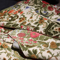 Tissu Jacquard Velours JBL Personnalisable Motif Floral Coloré Échantillon Gratuit Tissu à Poils Ras Luxe Textile de Maison pour Canapé