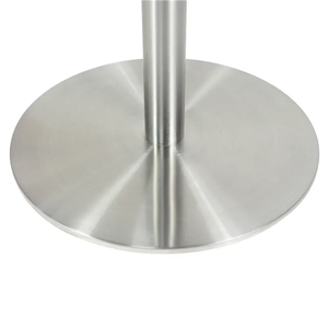 Vente en gros de pieds de meubles Pieds de table élégants et modernes en acier inoxydable brossé argenté pour les endroits haut de gamme - Product Image 4