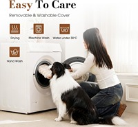 Coussin pour animaux de compagnie (chiens et chats) en mousse alvéolée pliable, surface douce et luxueuse, fond antidérapant, amovible et lavable en machine.