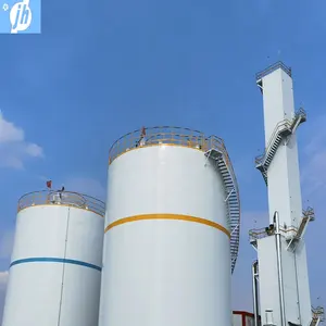 100Nm3/h liquid oxygen plant with liquid nitrogen plant Cryogenic liquid process produce LOX LN2 for Metal Processing