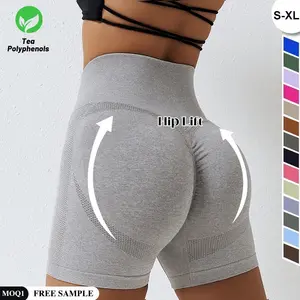 Yoga Leggings ajustados sin costuras Deporte Fitness Gimnasio Conjuntos cortos Ropa personalizada para mujeres Ropa activa Ropa de entrenamiento Señora Ropa deportiva