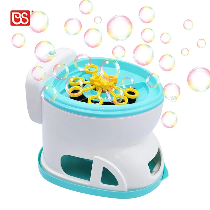Игрушка BS для детей от 3 до 10 лет, полностью автоматическая машина из пузырчатой пленки для игрушек, пластиковая нагнетатель Burbujas, бластер, туалет с батареей в комплекте