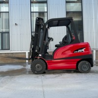 Chariot élévateur électrique silencieux de 2,5 tonnes pour l'intérieur avec batterie au plomb-acide pour la manutention des matériaux en entrepôt