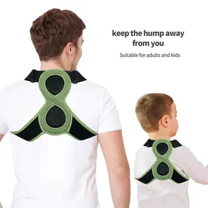 8 Shaped Kids Adults Upper Back Brace Support Neck Shoulder Spine Posture Corrector