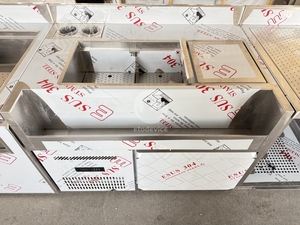 factory direct sale drink modern oem restaurant stainless steel bar cocktail station modular bartender <b>workstation</b> - Product Image 3